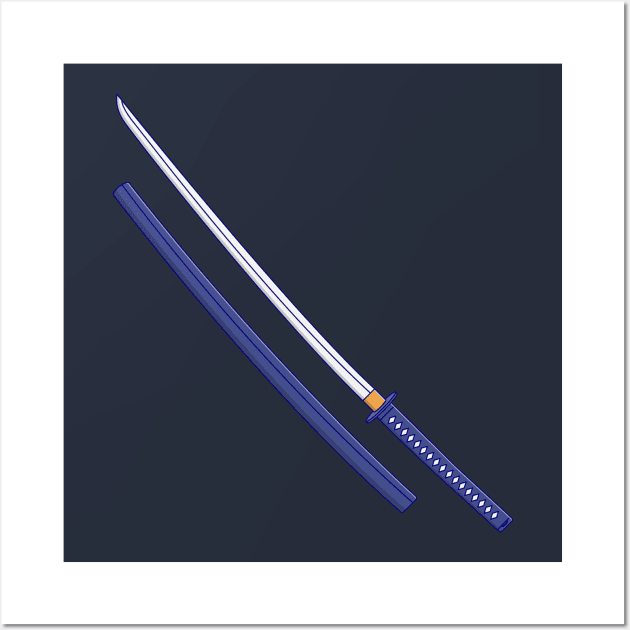 Katana Wall Art by KH Studio